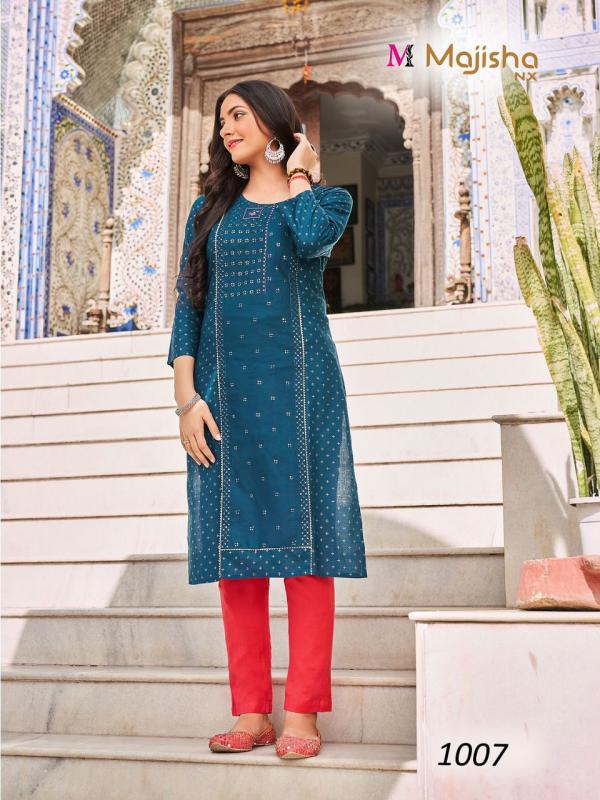 Majisha Destiny 1 Designing Rayon Kurtis Collection